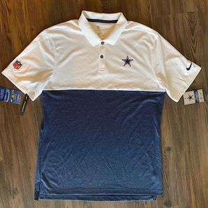 Nike Dallas Cowboys Polo Shirt Size Medium NWT new